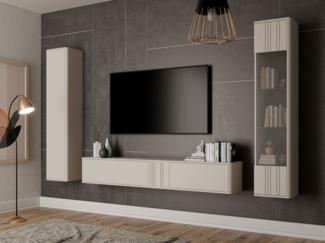 Wohnwand Poksin IV (Farbe: Cashmere)