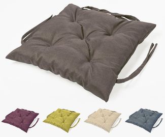 sunnypillow Bankauflage Bankauflage Stuhlkissen viele Farben und Größen zur Auswahl, 40 x 40 cm anthrazit