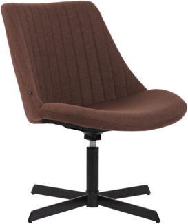 CLP Lounger Granby Stoff mit Metallgestell und Rückenlehne,braun
