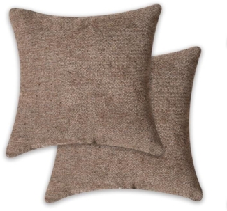 Kissen mit Füllung braun 45 x 45 cm