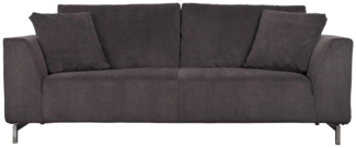 Sofa 3-sitzer DRAGON RIB in grau von Zuiver