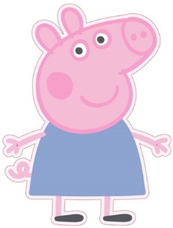 Peppa Pig Formkissen– Perfektes Couchkissen für Kinder & Erwachsene (1 Stück)