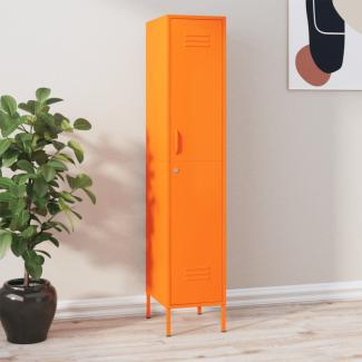vidaXL Schließfachschrank Orange 35x46x180 cm Stahl 336255
