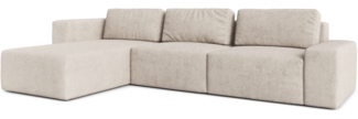 AX LIVING Couch XXL L Form Arkleton Ecksofa Groß Beige 360cm Komfort L