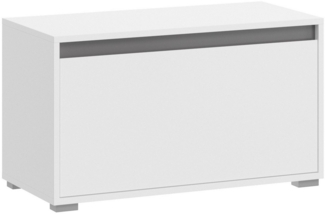 Newroom Sitzbank Nikola, Sitzbank Weiß Schuhbank Sitzhocker Modern Zeitlos Flur Diele