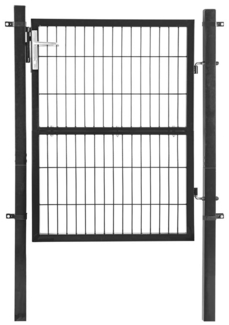 Gartentür Gartentor Zauntür 1,00 m Gartenpforte Hoftor inkl. Pfosten Anthrazit