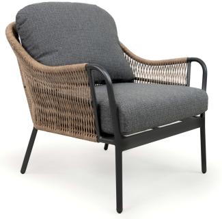 osoltus Livi Loungesessel Alu anthrazit Wicker Geflecht