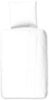 good morning Bettwäsche Flanel Uni, Biber, Flanell, 2 teilig, Flanell, Biber, Baumwolle, Winter, Warm, Reißverschluss, Einfarbig Uni