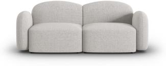 Micadoni Sofa Blair 2-Sitzer Chenille Silber Melange