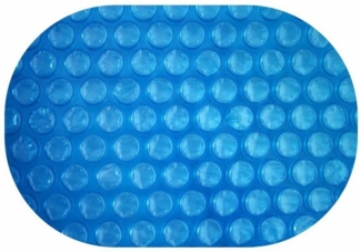 Solarplane Light Blue 300 µm Oval 640 x 366 cm Erwärmung Solarfolie Bestway Pool