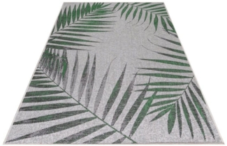 Stilvoll Günstig Outdoorteppich Teppich für den Flur oder Küche Palmen Design, Läufer, Höhe: 5 mm