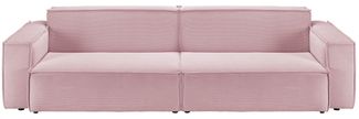 KAWOLA Sofa SAMU 2-Sitzer Feincord rosa 72 x 106 x 236 cm