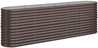 vidaXL Hochbeet Verzinkter Stahl 224x40x68 cm Braun 318900