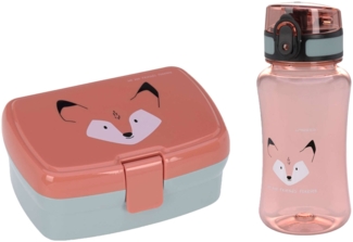 Lässig About Friends Lunchset Brotdose & Trinkflasche Fuchs - A
