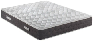 Dmora Doppelmatratze South, Produkt aus Memory-Schaum, Schlafzimmermatratze, Schlafunterstützung, Made in Italy, 140x190 h28 cm, Weiß