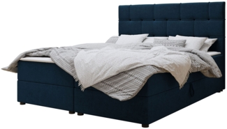 Mirjan24 Boxspringbett Filotes, Blau, 160x200 cm