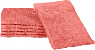 ROSS Waschhandschuh Rubin, (Packung, 6-St), 100% Baumwolle