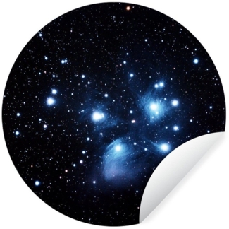 MuchoWow Wandsticker Sternenhimmel - Himmel - Nacht (1 St), Wandtattoo Selbstklebend, Wohnzimmer Deko Aufkleber, 30x30 cm