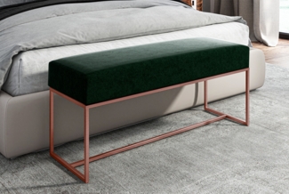 AX LIVING Boxspringbett 200x200 Kilve Amber Samt mit Bettkasten Topper