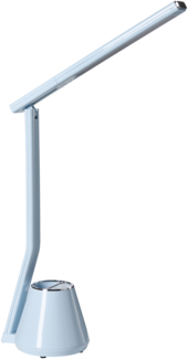 LED Schreibtischlampe DENEB mit Dimmer Hellblau