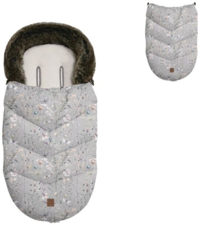 Kikkaboo Fußsack Kinderwagen Fußsack Luxury Fell (1-tlg), Reißverschluss abnehmbare Fußabdeckung