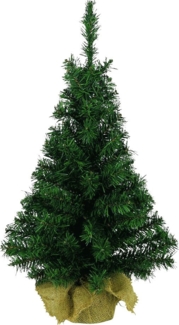 Künstlicher Weihnachtsbaum im Jutesack 35 cm Tannenbaum Christbaum Dekobaum