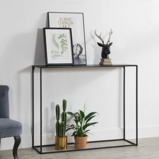 en. casa Konsolentisch, »Mandal« Flurtisch Sideboard schwarz