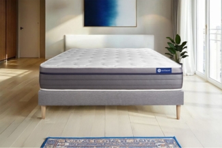 Actilatex zen matratze 160x200 cm + Bettgestell mit lattenrost - Dicke : 26cm - Latex und Memory-schaum - H3