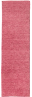 Morgenland Gabbeh Teppich - Softy - Uni - läufer - 200x80 - Rosa