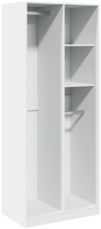 vidaXL Kleiderschrank Weiß 80x50x200 cm Holzwerkstoff 3307756
