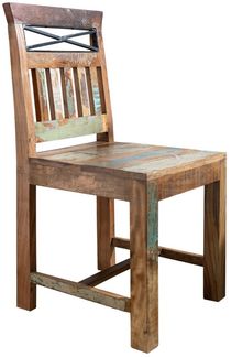 Stuhl Altholz 45x45x90 mehrfarbig lackiert NATURE OF SPIRIT #39