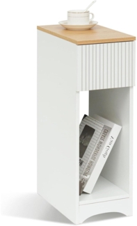 Nachttisch Weiß Schlafzimmer Kinderzimmer Boxspringbett Schublade 20x35x60cm