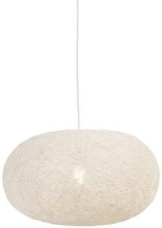 Qazqa Pendelleuchte Corda, ohne Leuchtmittel, E27, Weiß, Design, Papier, 1-flammig