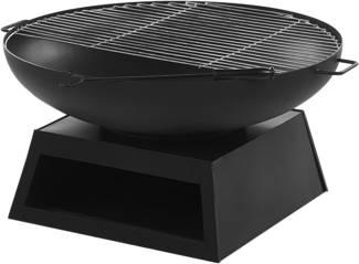 Grill-Feuerstelle SEMERU Metall Schwarz
