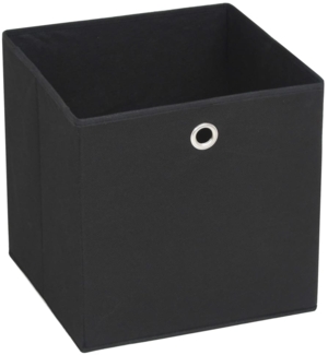 vidaXL Aufbewahrungsboxen 10 Stk. Vliesstoff 32 x 32 x 32 cm Schwarz 245746