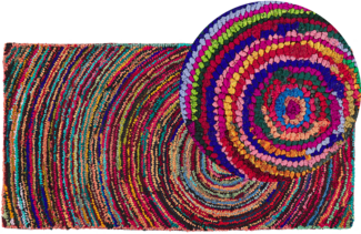 Teppich bunt 80x150 cm Shaggy MALATYA