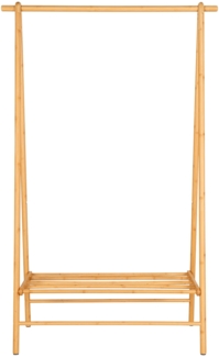 Kleiderständer, Bambus, natur, 104 x 46 x 164 cm
