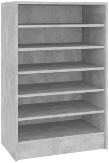 vidaXL Schuhschrank Betongrau 60 x 35 x 92 cm Spanplatte [808949]