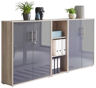 moebel-dich-auf Büromöbel-Set OFFICE EDITION, (Set 8, Büroschrank abschließbar mit Metallgriffen), Made in Germany