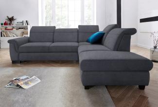 DOMO collection Ecksofa Sully L-Form, wahlweise mit Bettfunktion und Kopf- bzw. Rückenverstellung