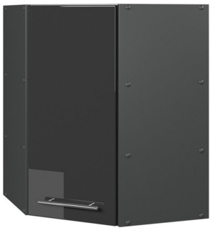 Eckhängeschrank Fame-Line Anthrazit Hochglanz 57 cm Vicco