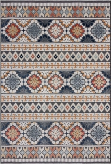 FLAIR RUGS Teppich Aster, rechteckig, Höhe: 2 mm, Outdoor geeignet, Hoch-Tief Effekt