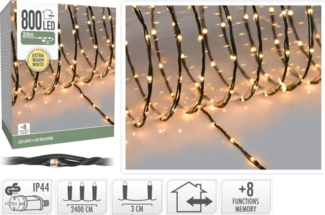 Christmas lights Mondex LED CHAIN 800LED EXTRWARM WHITE 24M