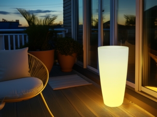 Smartwares LED Blumentopf IDE-60071 weiß 75 x 40 cm RGBW