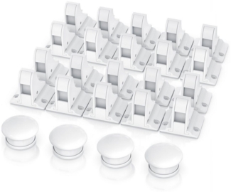 BEARWARE Kindersicherung, Babysicherung Schrankschloss, Schranksicherung magnetisch 20 Schlösser