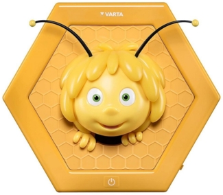 Varta die Biene Maja LED Wandlicht, 3AA (geeignet für Schlafzimmer Kinderzimmer mit Touch Sensor und Auto Abschaltfunktion)