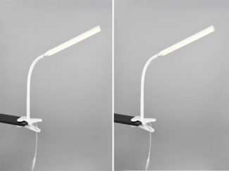 2er SET LED Klemmlampen Weiß dimmbar & 3 Lichtfarben, Höhe 38-69cm