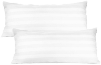 KEAYOO Kissenbezüge Satin Kissenbezug, (2 Stück), 100% Baumwolle mit Reißverscluss