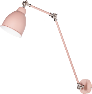 Wandlampe MISSISSIPPI verstellbar Metall Pastellrosa