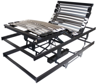 Bettenkiste Senioren Rahmen bis 130 kg - Lattenrost/Bettlift m. Motor, 90x200 cm